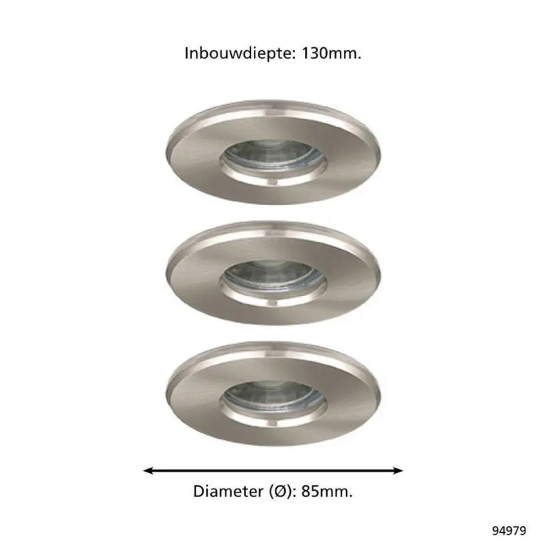 Eglo Batholino Igoa Spot 3 Lichts - 85cm - Nikkel-Mat