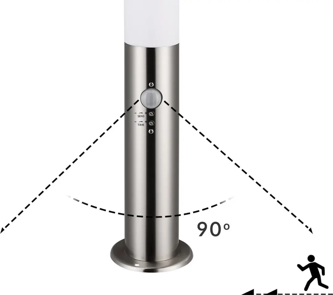 Monzana Buitenlamp RVS E27 - 20W - IP44 - Zilver
