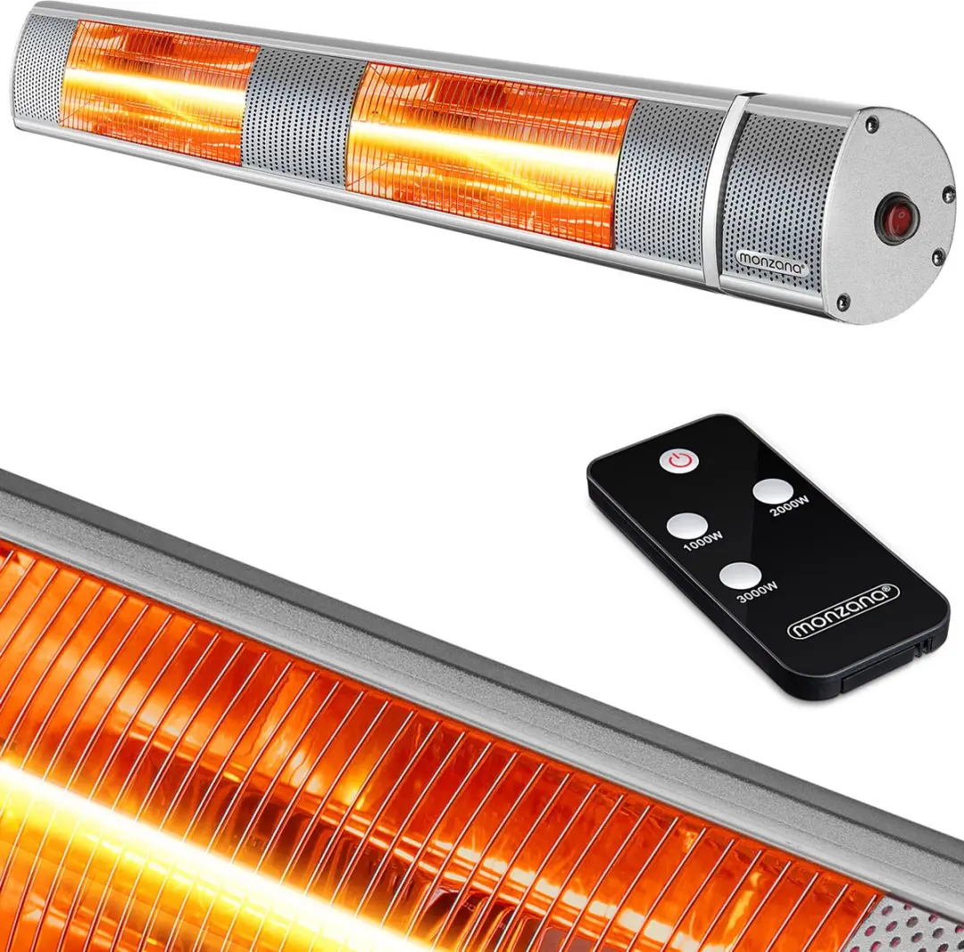 Monzana MZH3000 Infraroodstraler 3000W - Zilver