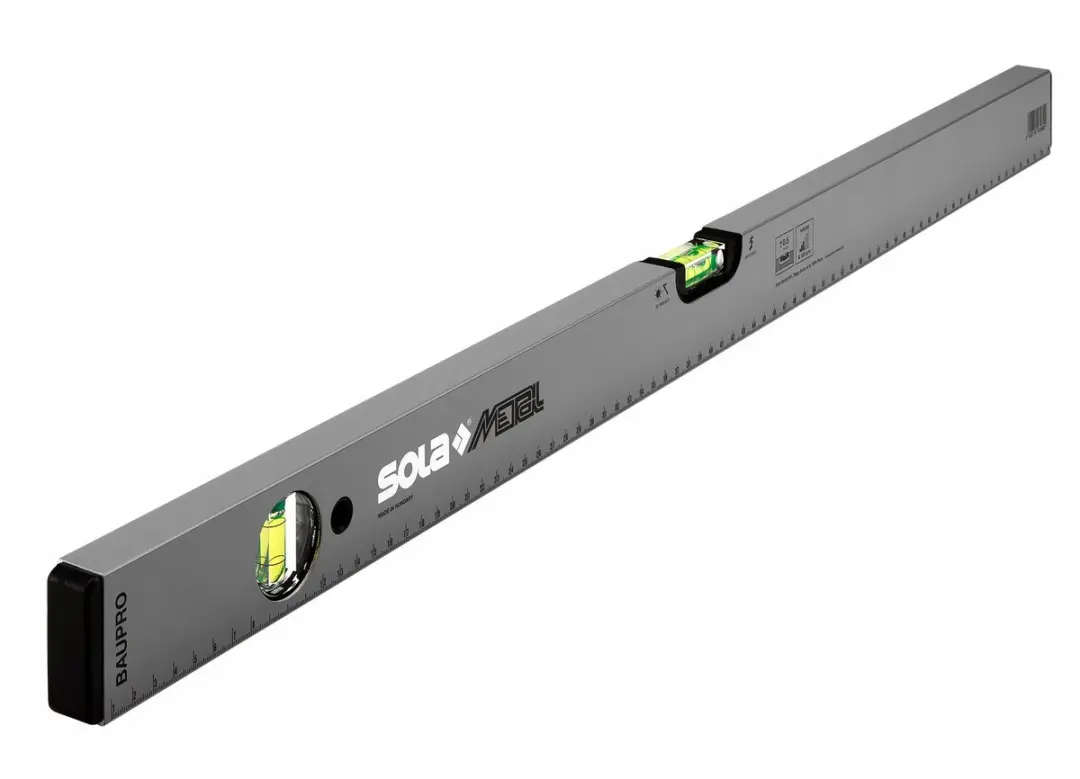 Sola Baupro Aluminium Waterpas 100cm - Grijs/Zwart