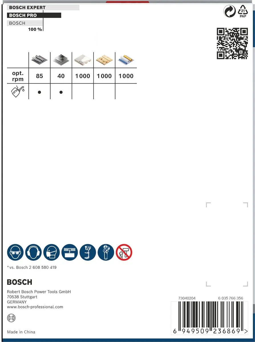 Bosch Professional Multi Material Lochzaag 102mm - 2608901534