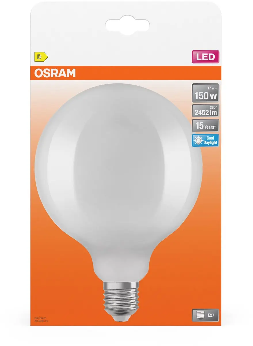 Osram LED Star Globe125 17W Mat - 2452 Lm Koelwit