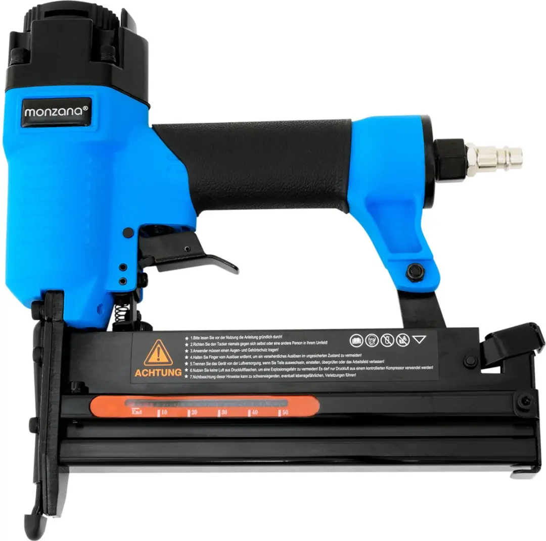 Monzana 2-in-1 Pneumatisch Spijkerpistool & Nietmachine 102753 - met Koffer & Accessoires