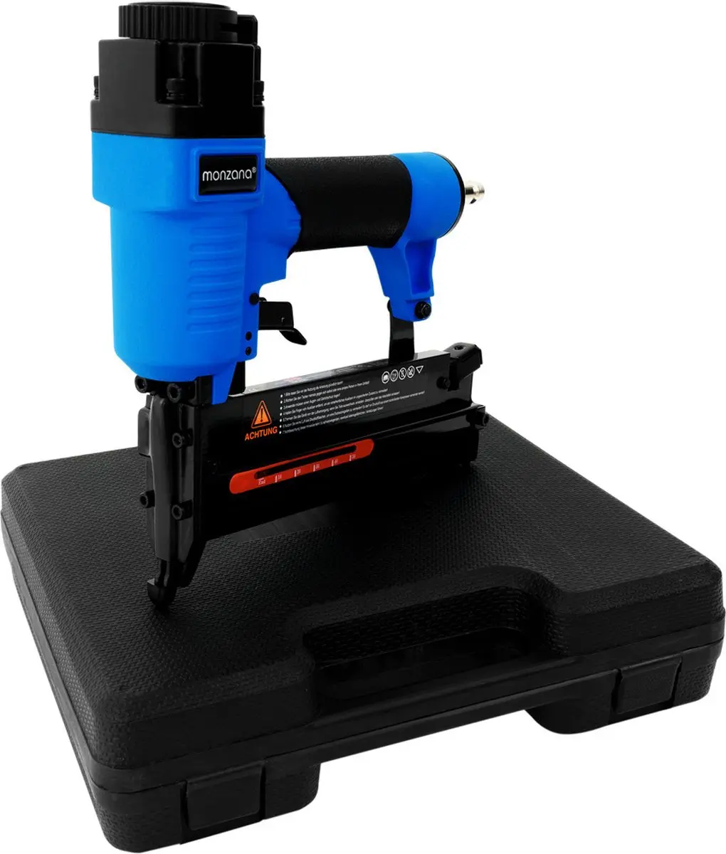 Monzana 2-in-1 Pneumatisch Spijkerpistool & Nietmachine 102753 - met Koffer & Accessoires