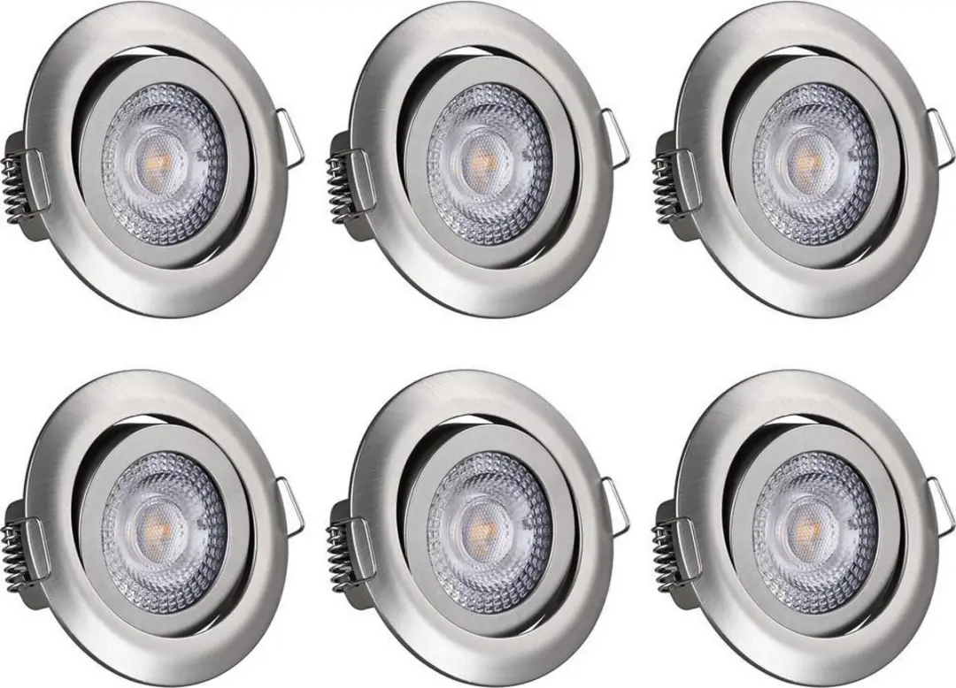 Monzana Krog LED Spotjes 6 Stuks