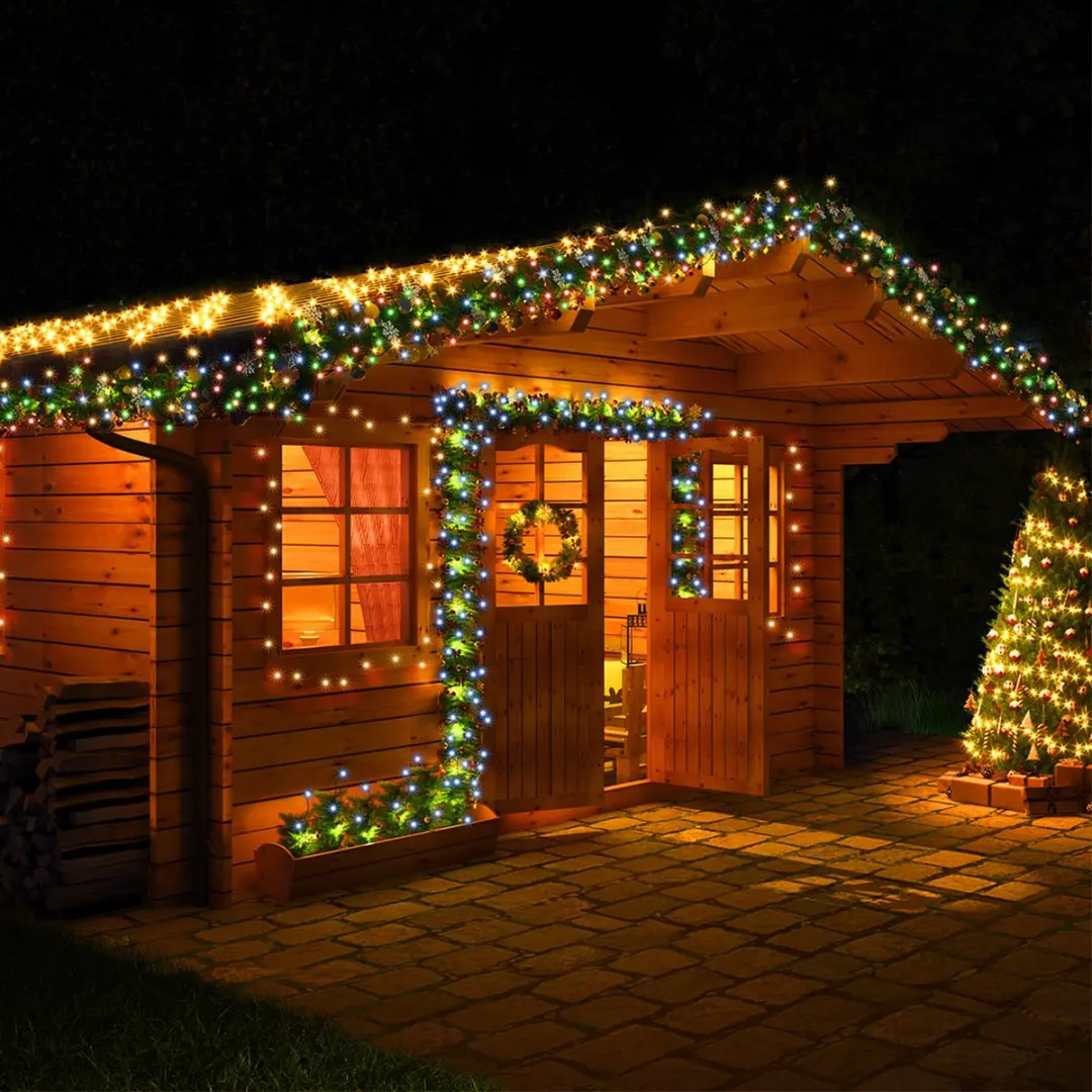 Monzana Lichtsnoer 400 LED - Koel wit - Afstandsbediening