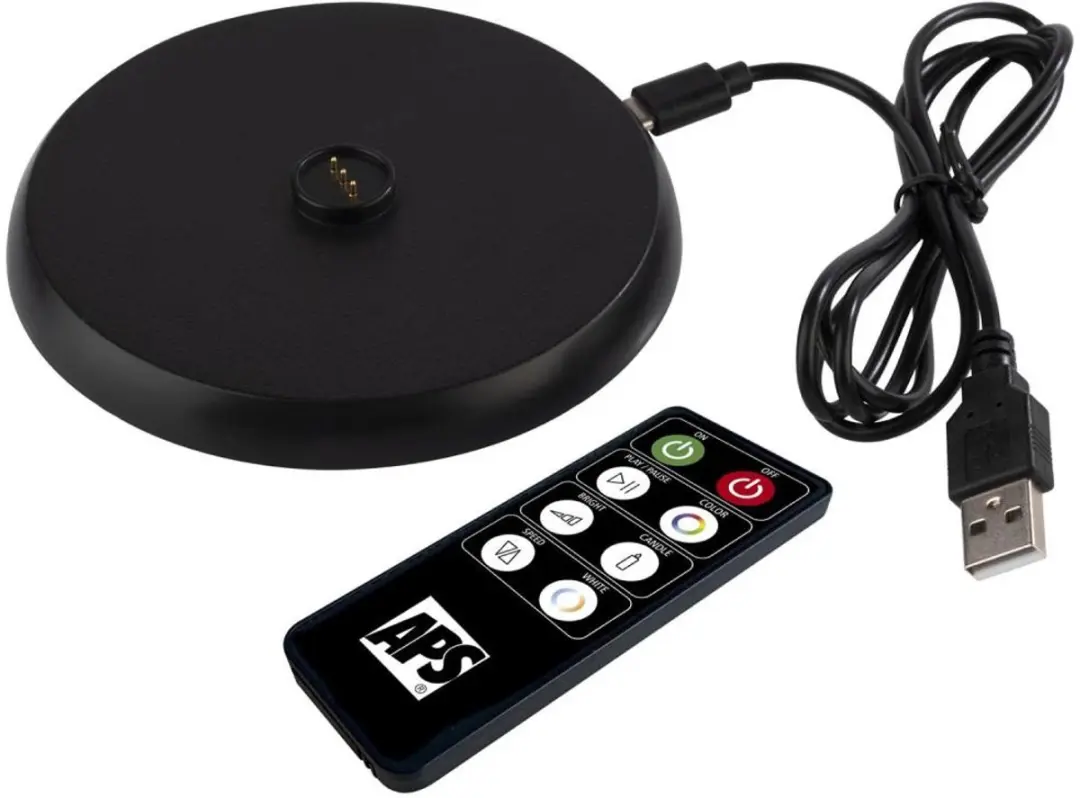 APS Merle Draadloze USB-C LED Tafellamp - Zwart