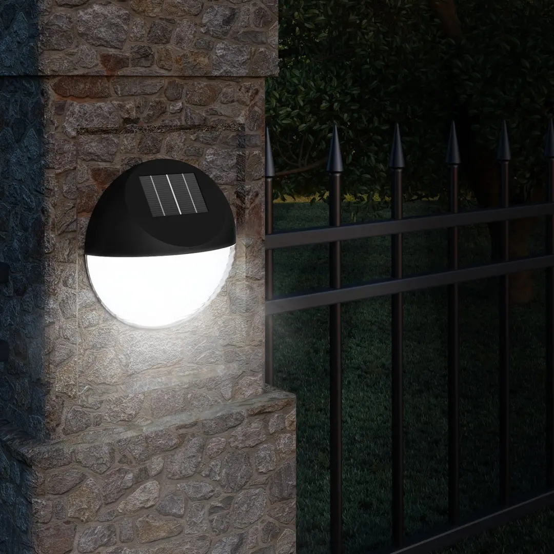 Monzana Zonne-energie Tuinverlichting Set 6 Stuks - 12 Lichtpunten - 15cm - Wit