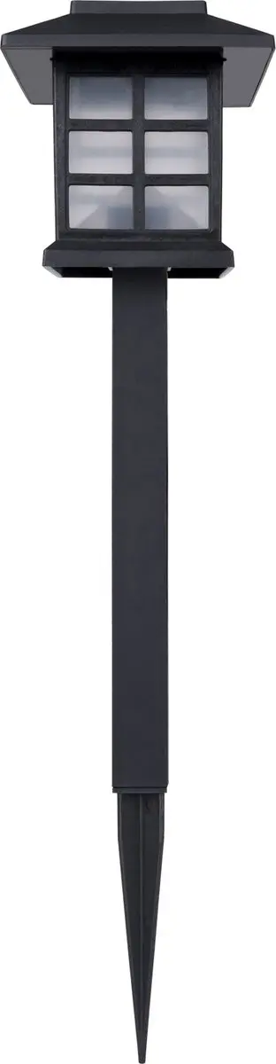 Monzana Zonne Tuinlamp Set 18 Stuks - 8,6x8x6x38cm - Zwart