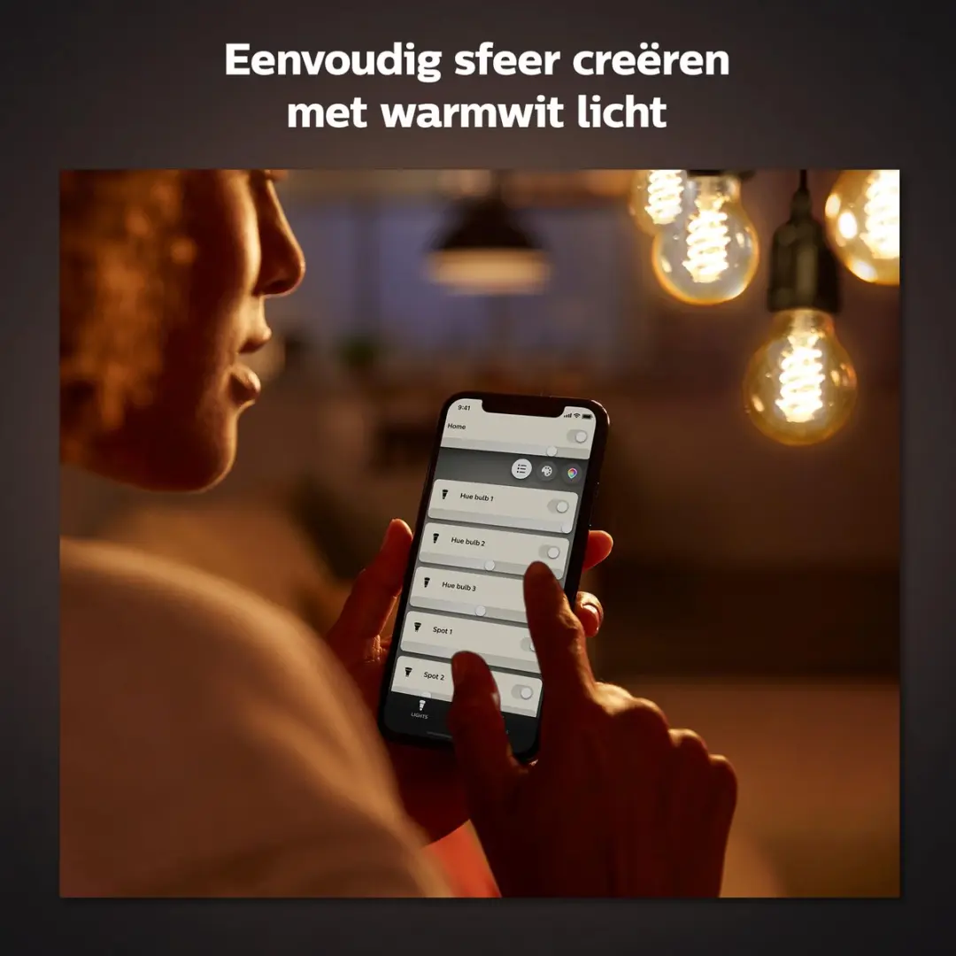 Philips Hue Filament ST72 E27 - 7W - Amber - 2100K