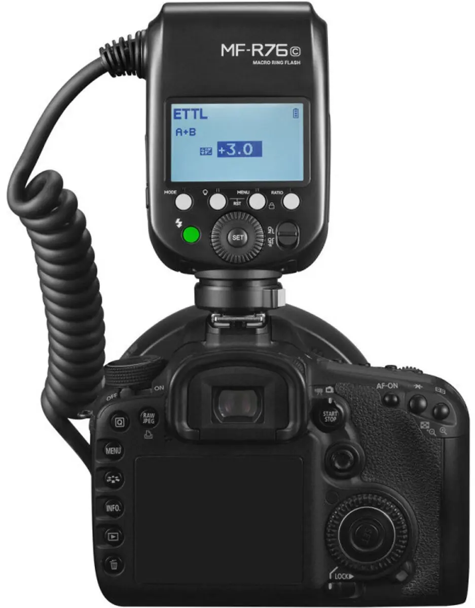 Godox MF-R76C Macro Ringflitser - Canon - 5900K - Zwart
