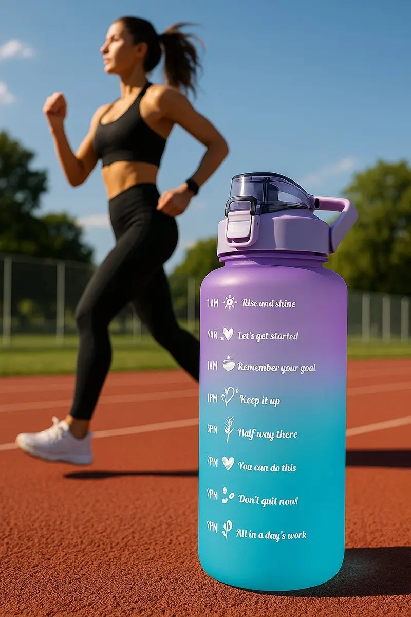 TRX Grote Sport Bidon 2L Blauw/Paars - 2000ml