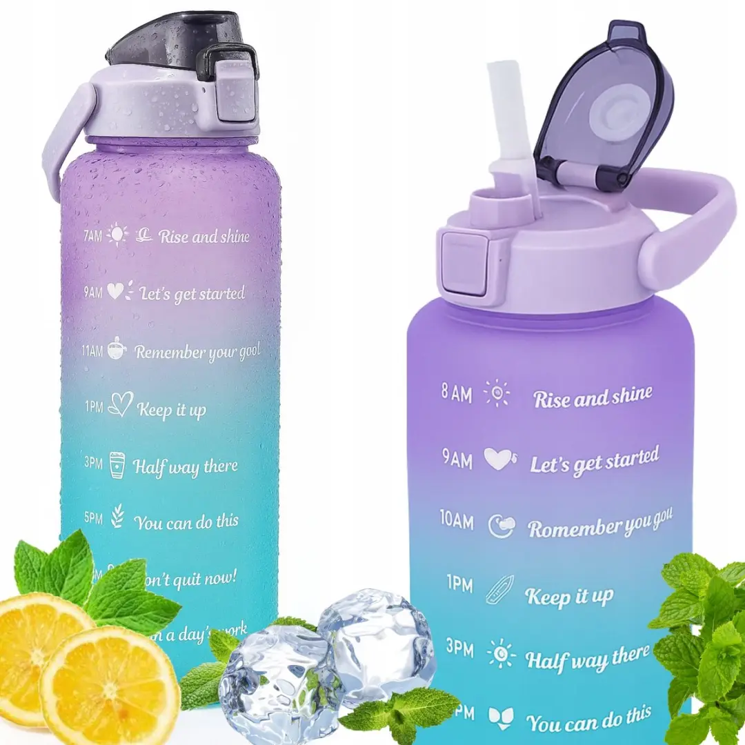 TRX Grote Sport Bidon 2L Blauw/Paars