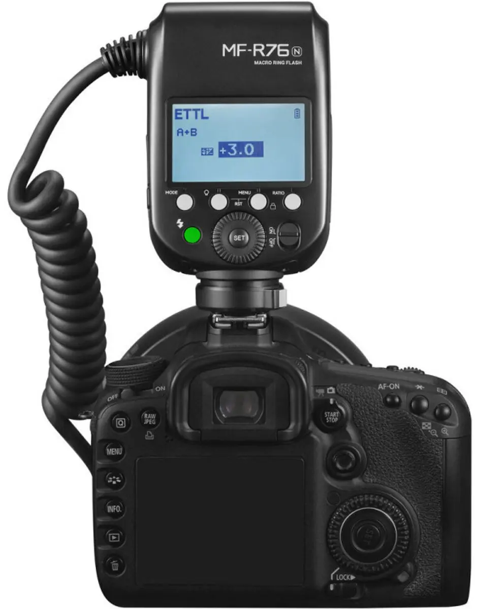 Godox MF-R76N Macro Ringflitser - Nikon - Zwart