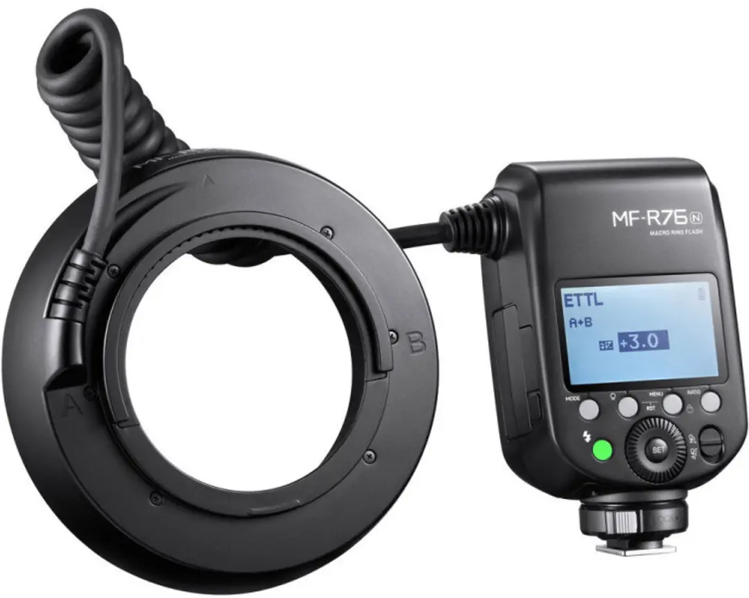 Godox MF-R76N Macro Ringflitser - Nikon - Zwart