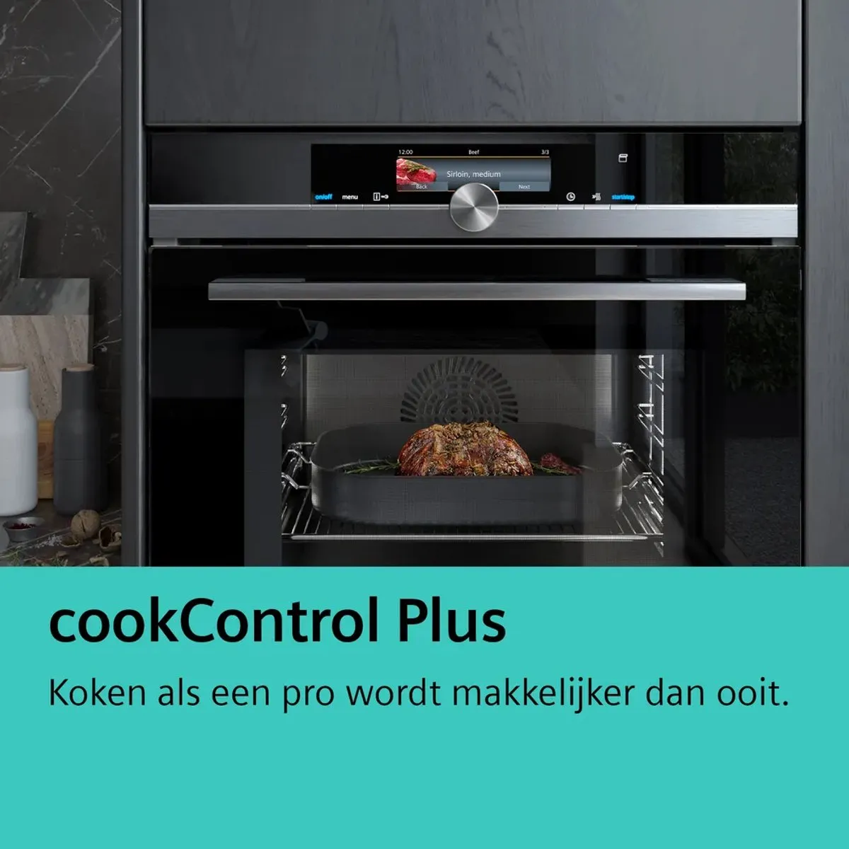 Siemens iQ700 CN878G4B6 Magnetronoven 45L - 900W - Zwart/Roestvrijstaal