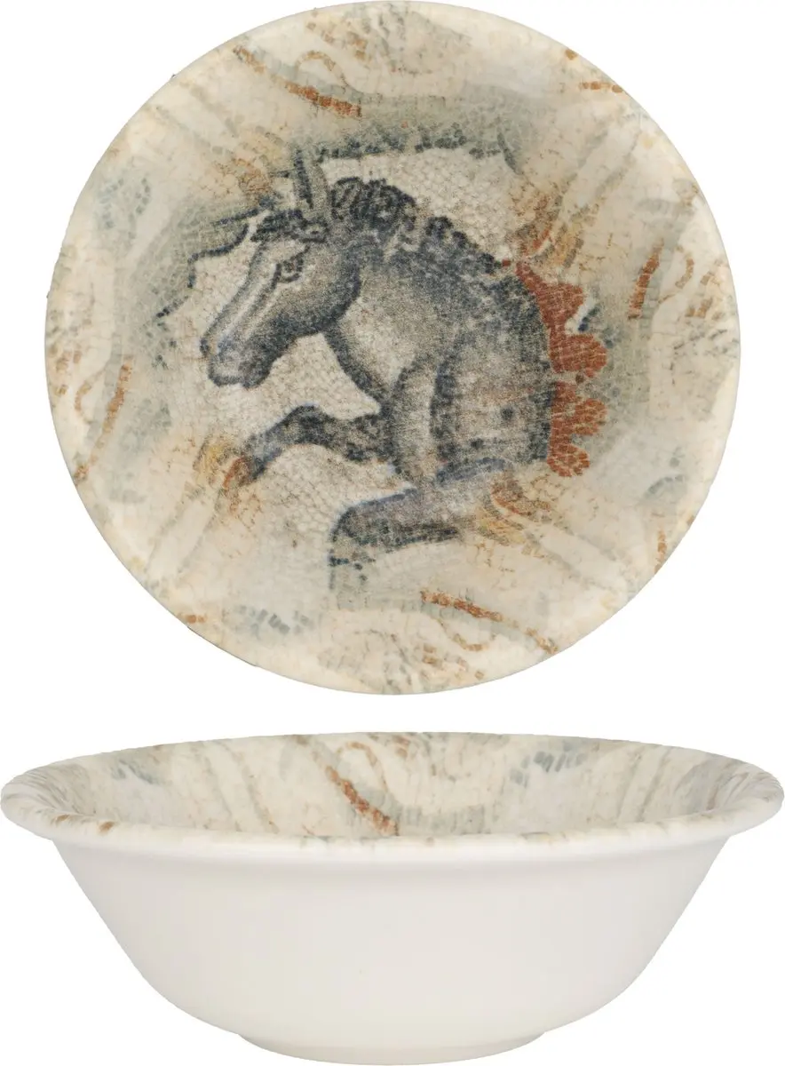 Bonna Mesopotamia Kommetjes - Porselein 16cm - 400cc - Multikleur - 6 Stuks