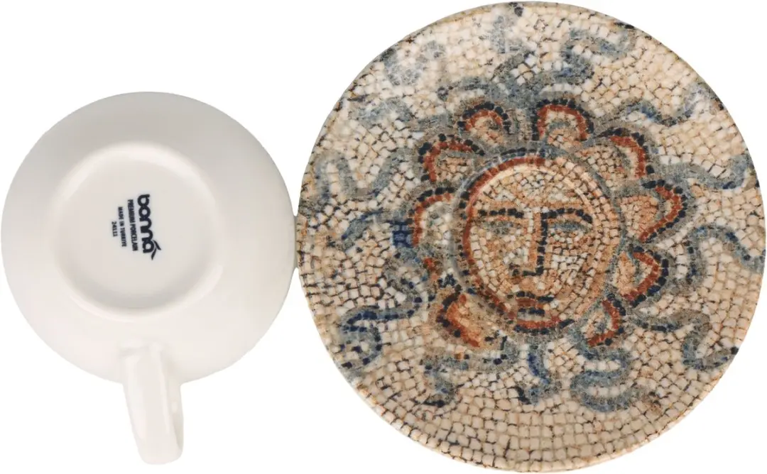 Bonna Mesopotamia Koffiekopjes & Schotels 250cc - Multikleur - 6-delig