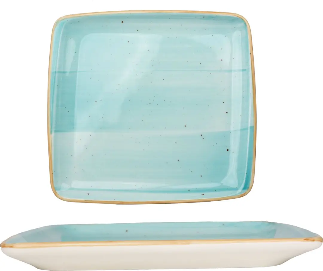 Bonna Serveerschaal Aqua - 22x20cm - 2 Stuks