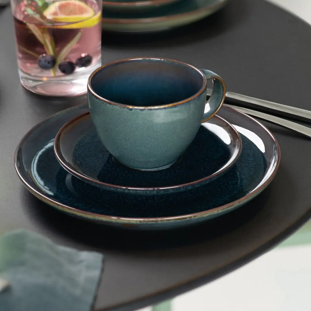Villeroy & Boch Crafted Denim Koffiekoppen - 6 Stuks 0,25L - Blauw