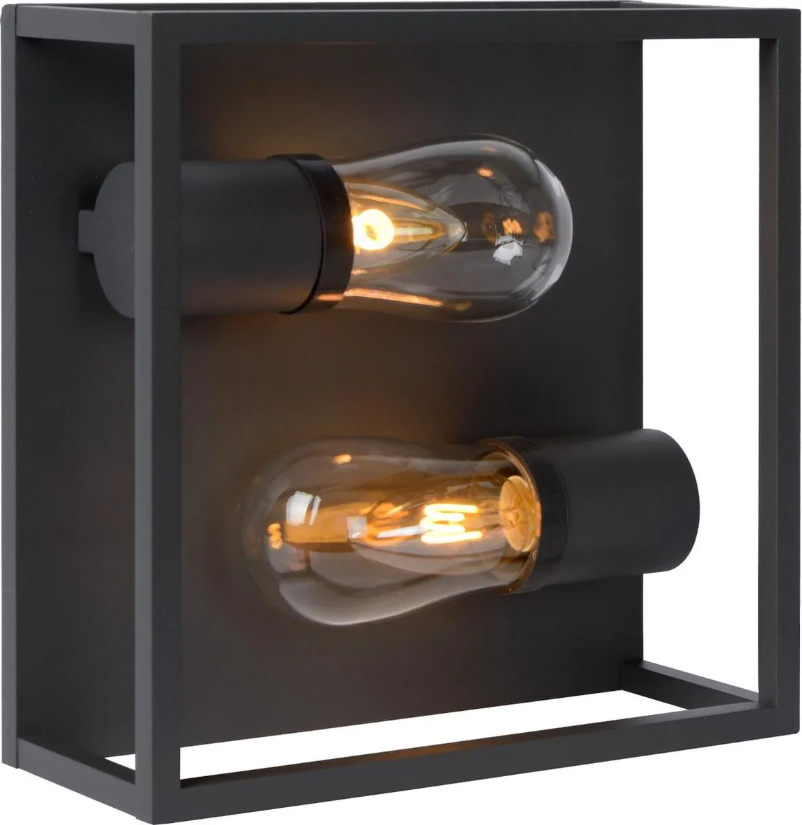 Lucide CARLYN Plafondlamp Badkamer 2xE14 - IP54 - Zwart