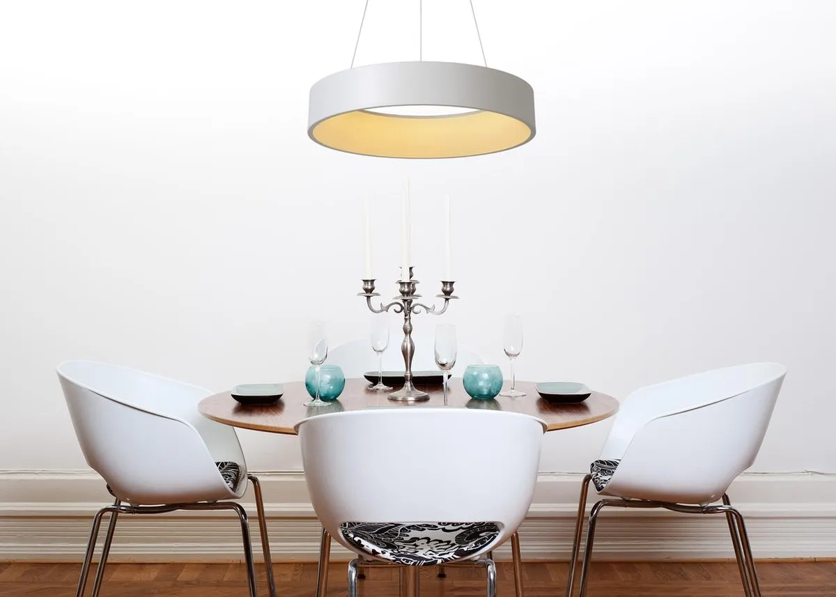 Lucide TALOWE LED - Hanglamp - Ø 60 cm - LED Dimbaar - 1x39W 3000K - Wit