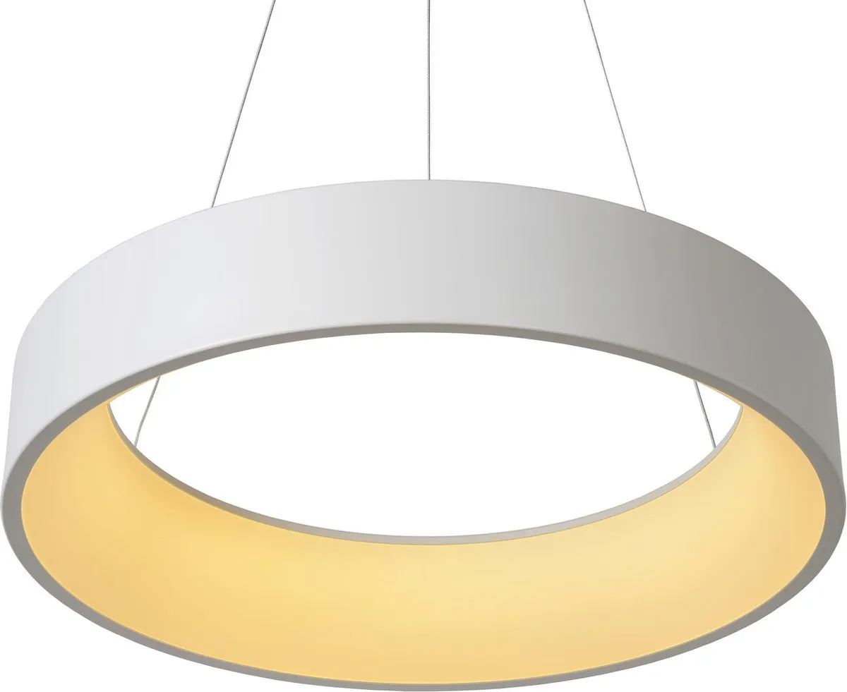 Lucide TALOWE LED - Hanglamp - Ø 60 cm - LED Dimbaar - 1x39W 3000K - Wit