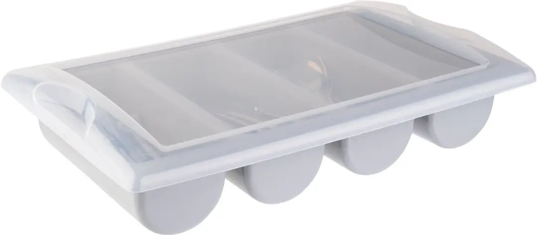 APS Bestekhouder GN 1/1 32,5x53cm - 4 Vakken - Grijs
