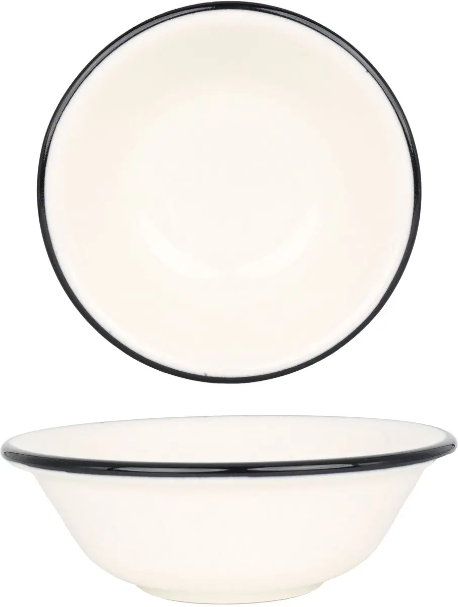 Bonna Linea Black Serviesset - 24-delig - 6 Personen - Porselein
