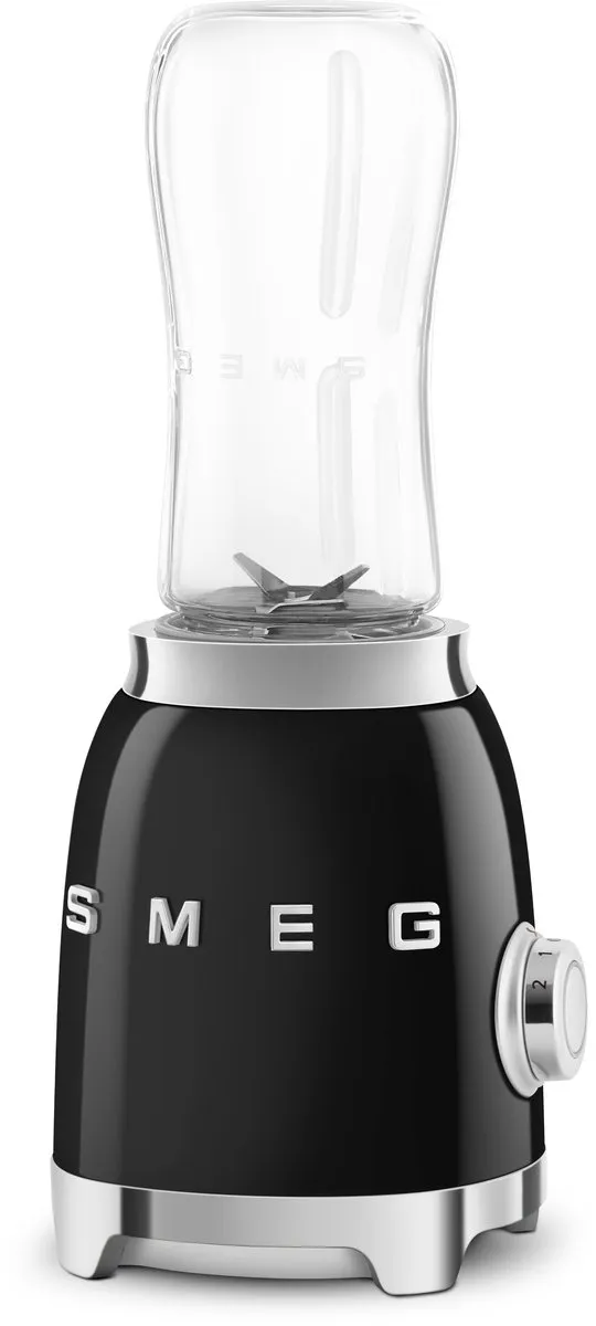 Smeg PBF00BLEU Personal Blender Zwart - 300W - 2 Snelheden