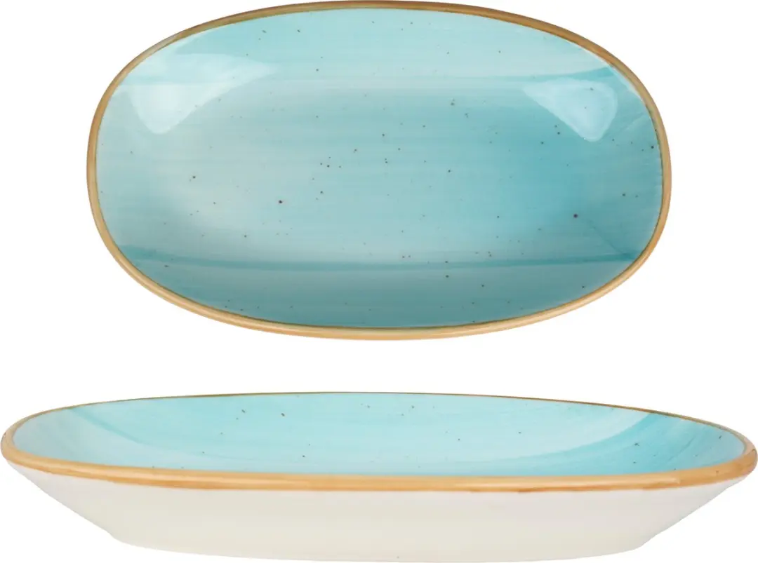 Bonna Serveerschaal Aqua - 19x11cm - 2 Stuks