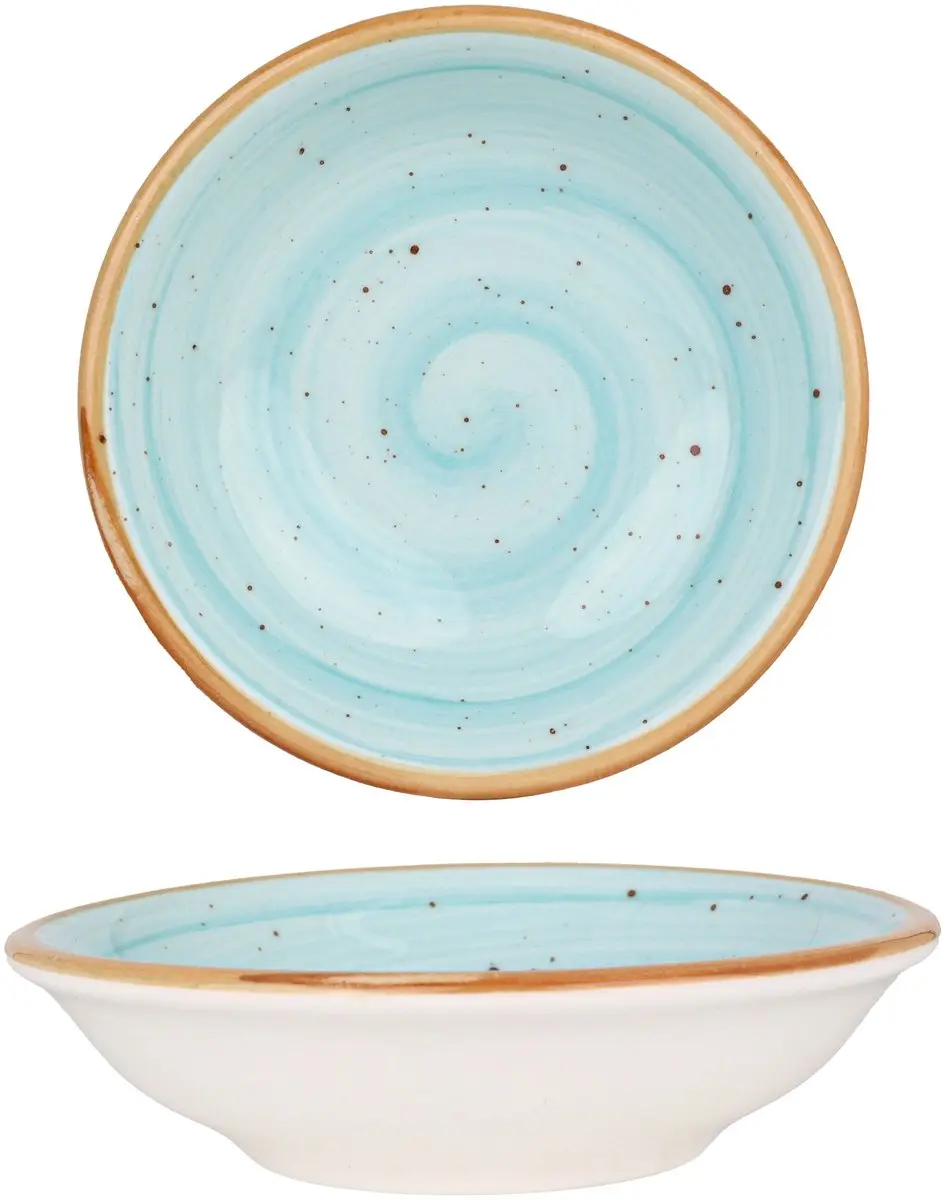 Bonna Diepbord Aqua Porselein 95cm - Blauw - 2 Stuks