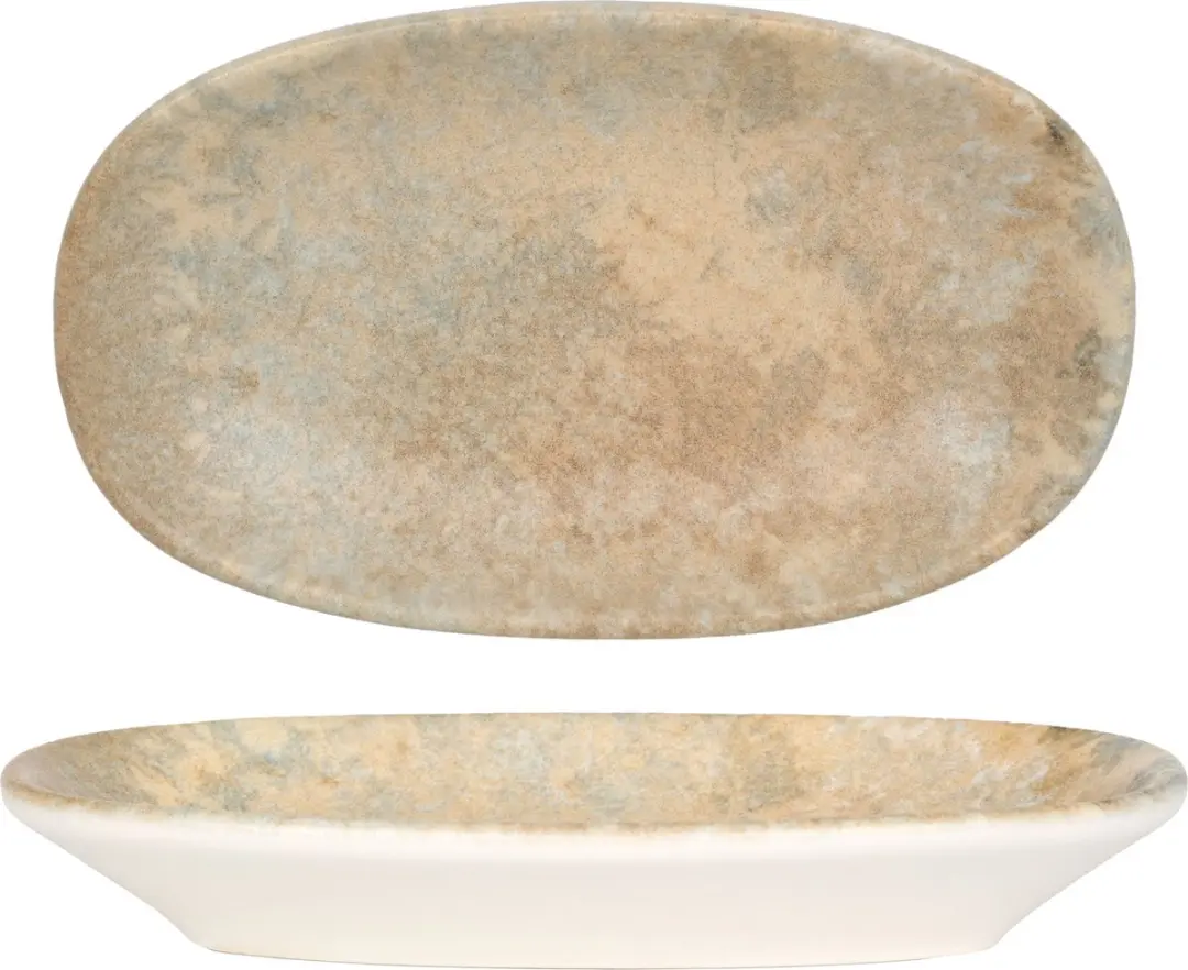 Bonna Serveerschaal Luz Porselein - 15x8.5cm - 4 Stuks