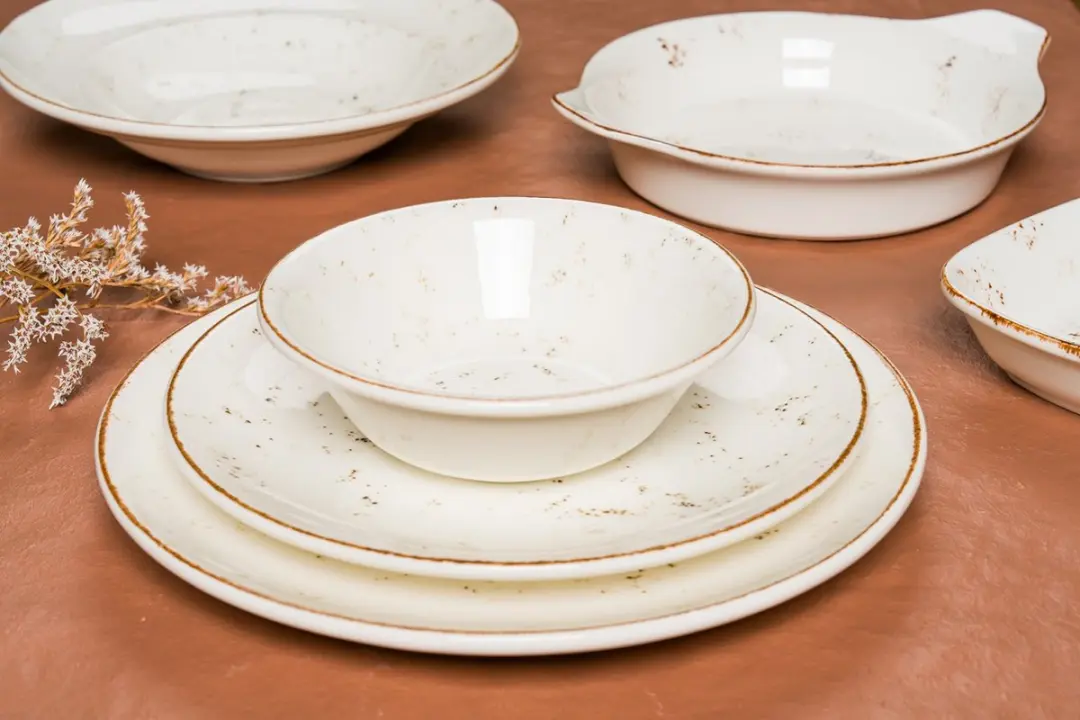 Bonna Dessertbord Grain Porselein 23cm - 6 Stuks