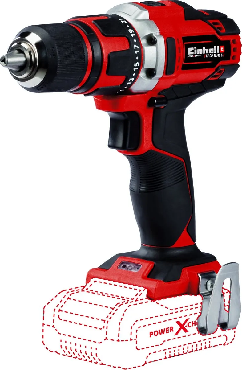 Einhell TE-CD 18/40 Li Solo Accu Boor-/Schroefmachine 40Nm - 18V