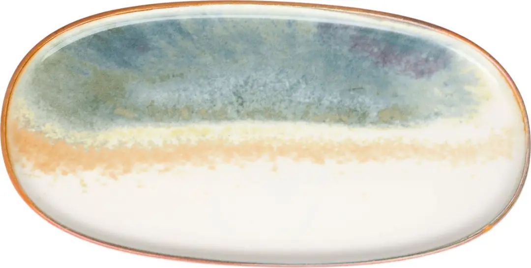 Bonna Fium Serveerschaal Porselein - 34cm - Multikleur - 2 Stuks