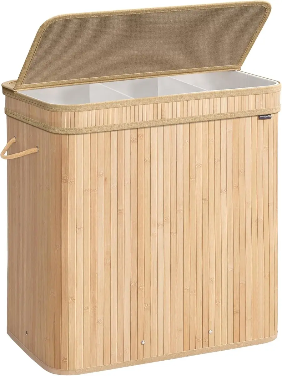 Songmics Wasmand met deksel 150L