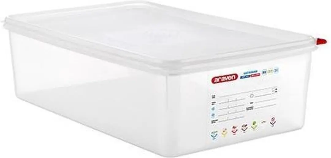 Araven VOEDSELDOOS 1/1 GN 21L - Doorschijnend