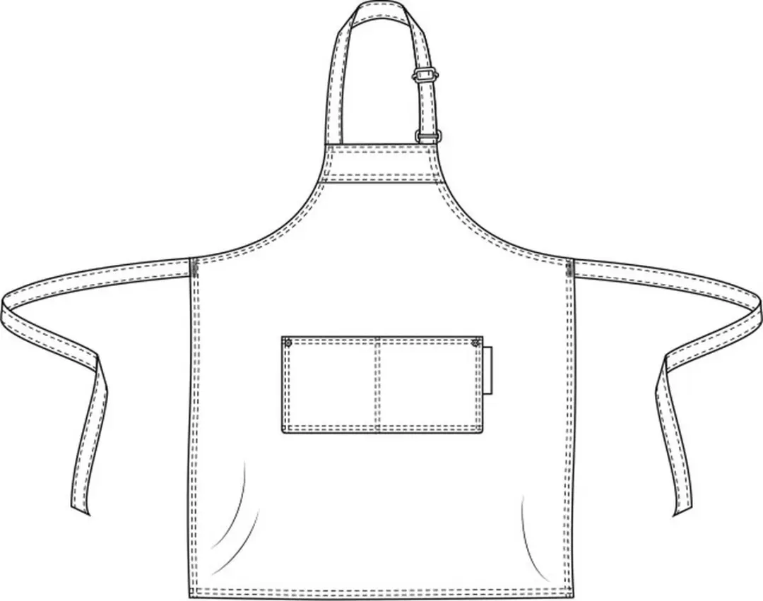 Chaud Devant Schort Basic Denim - Groen