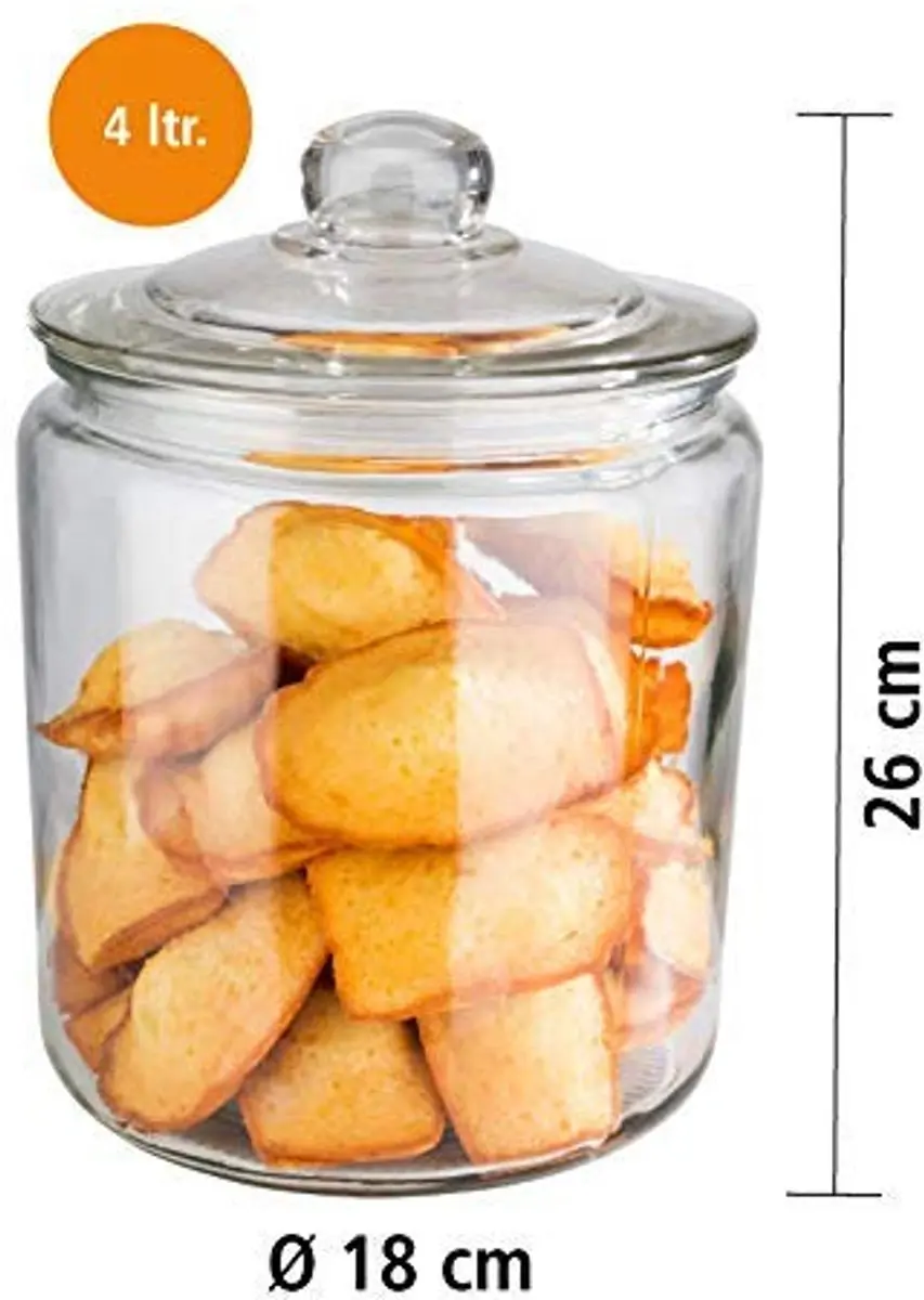 APS Classic Voorraadpot Glas 4L - Set van 2 - afbeelding 6 van 6