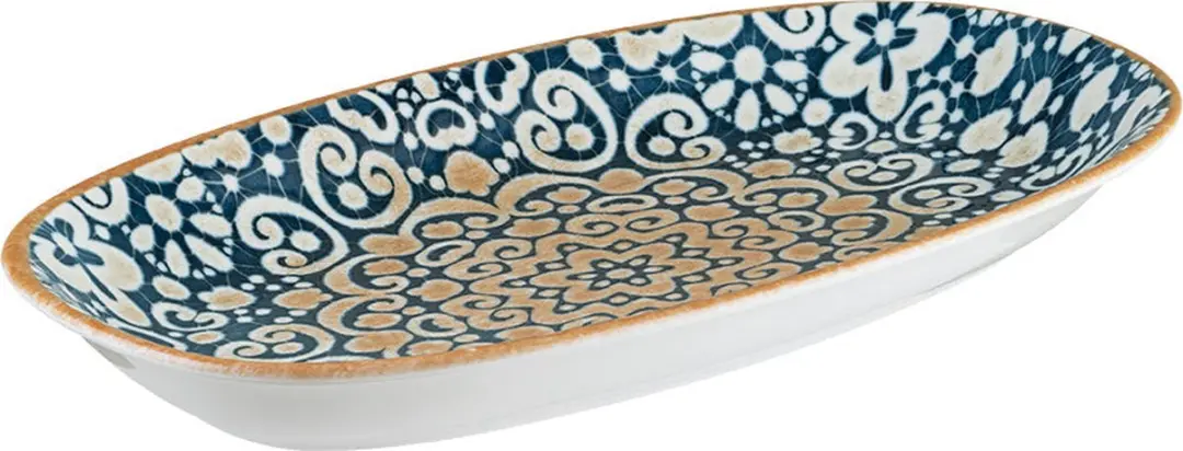 Bonna Alhambra Serveerschaal Porselein - 24x14cm - Multikleur - 2 Stuks