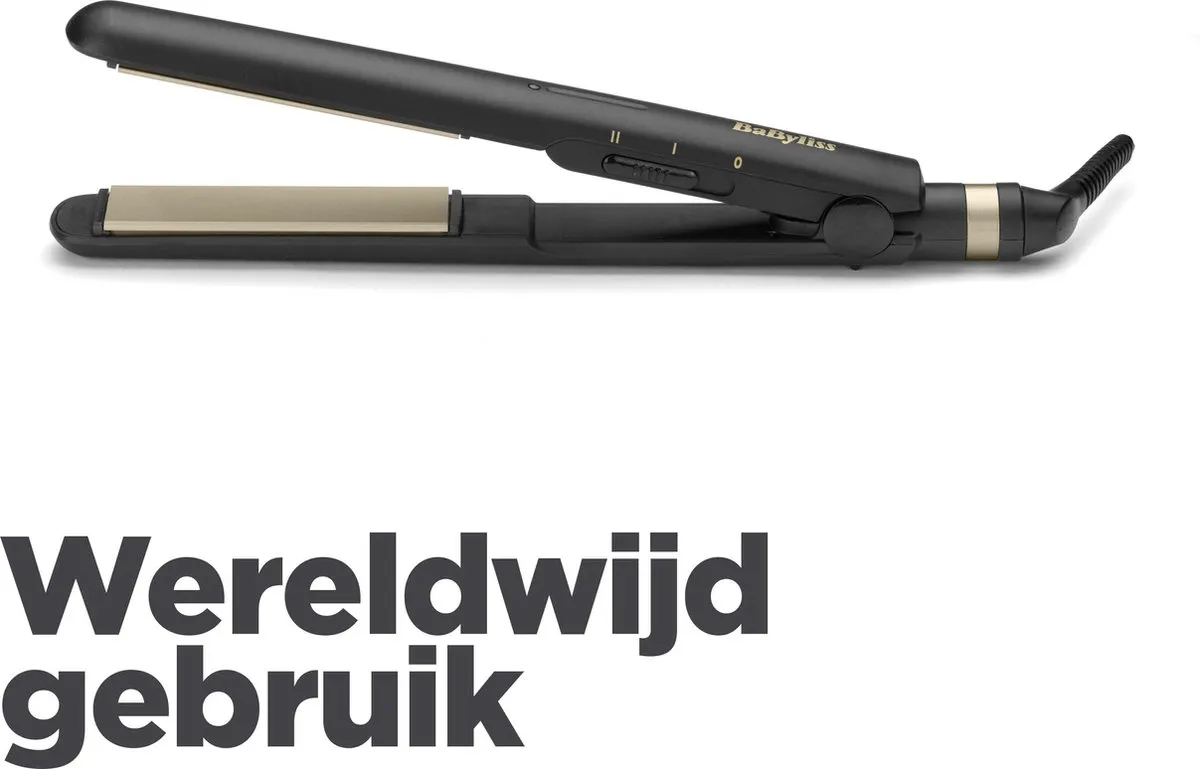 Babyliss Ceramic Straight 230 Stijltang ST089E - 230°C - Zwart