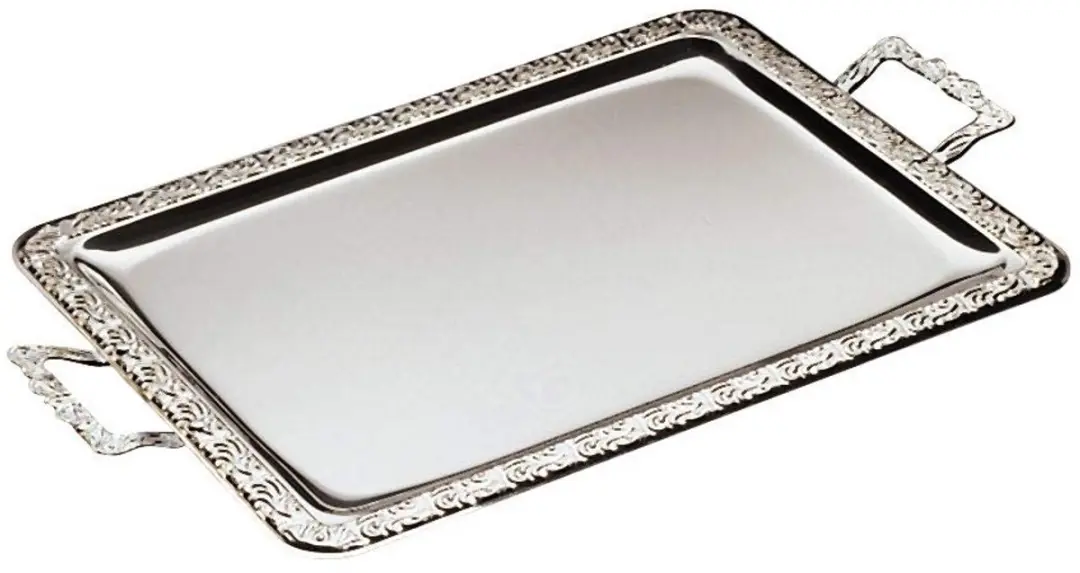 APS Serveerschaal Schöner Essen RVS 31x54cm - Zilver