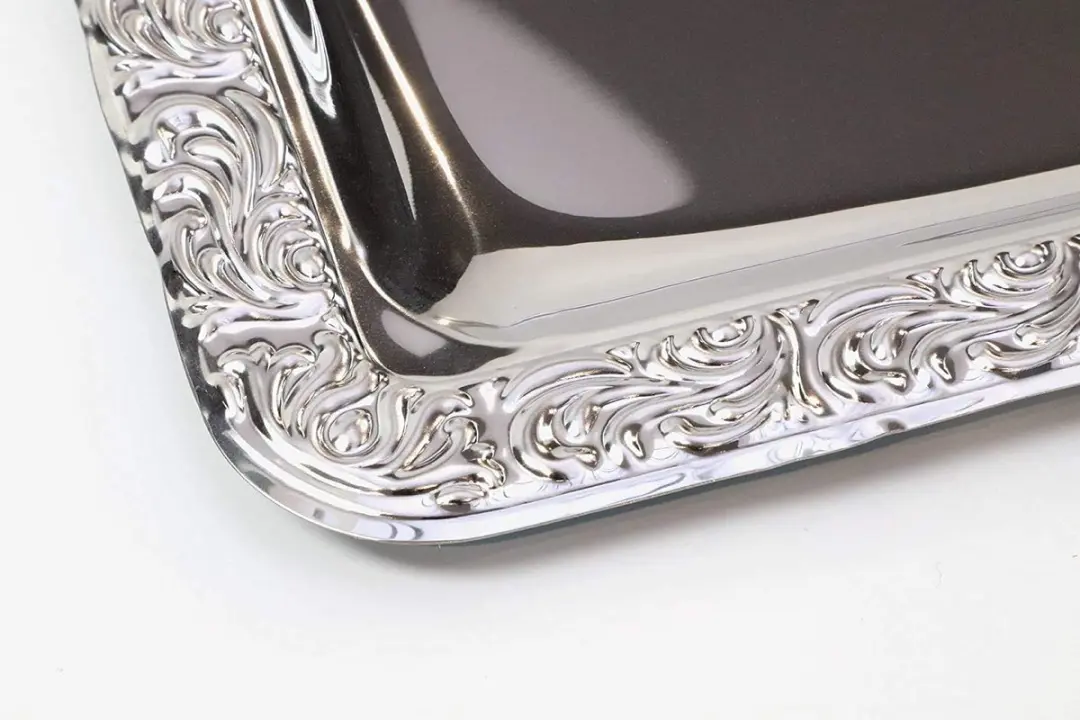 APS Serveerschaal Schöner Essen RVS 31x54cm - Zilver