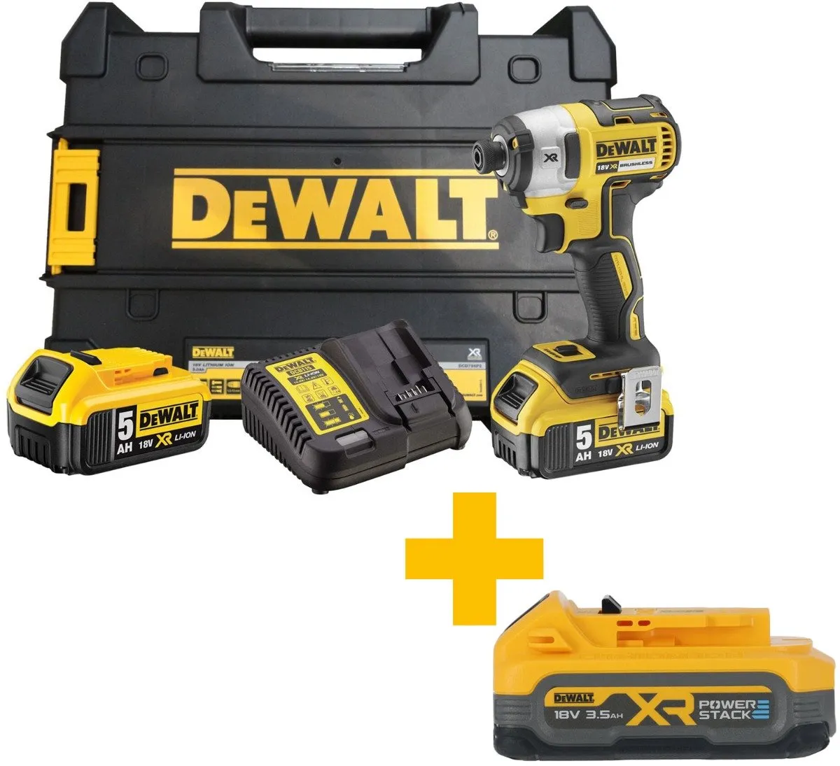 DeWalt DCF887P2-QW Slagschroevendraaier 18V - 2x 5.0Ah
