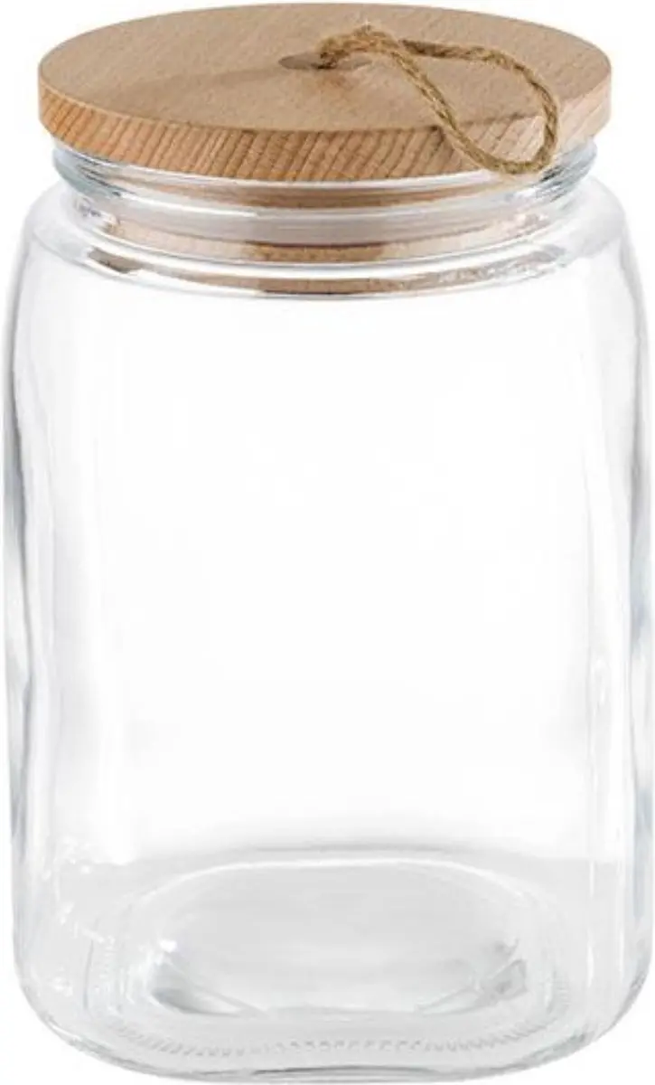 APS GN Deksel 2500ml - Glas - Transparant/Hout