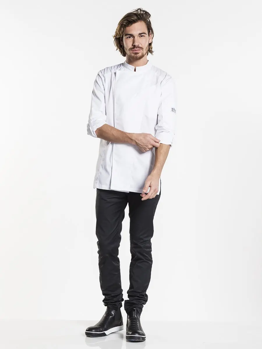 Chaud Devant Chef Jacket Biker SFX - L - Wit