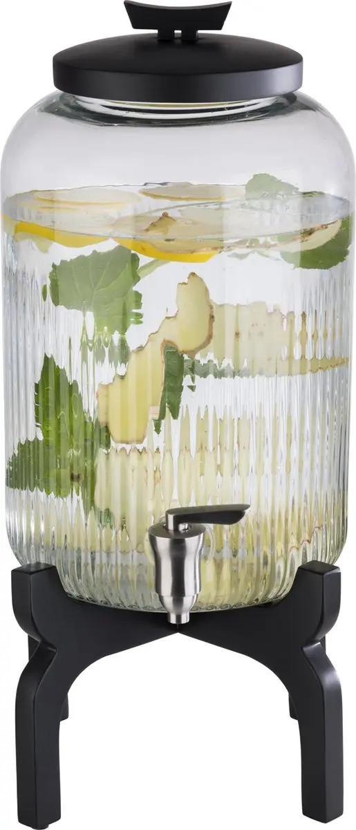 APS Drankdispenser Hout Zwart 7 Liter