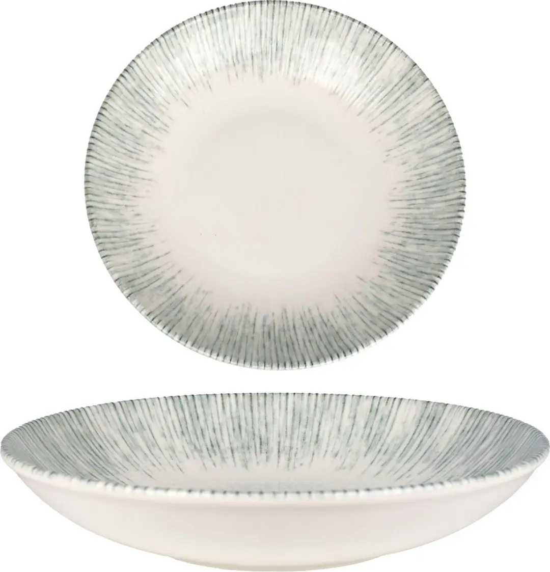 Bonna Diepbord Iris Porselein 25cm - 1300cc - 6 Stuks