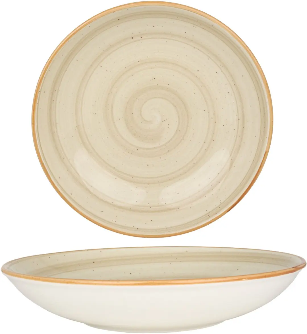 Bonna Aura Terrain Diepbord Porselein 25cm - Multikleur - 6 Stuks